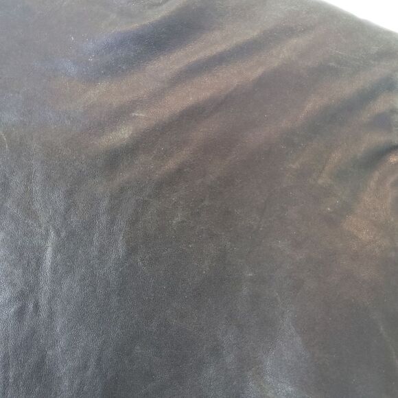 KC Collections black button front leather jacket - Picture 13 of 17